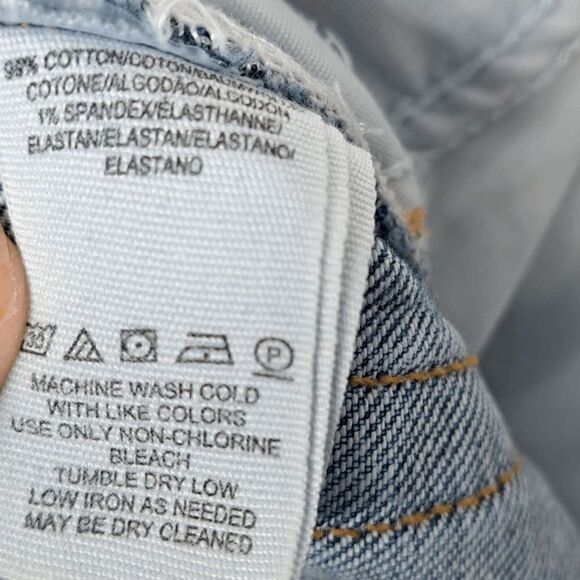 Free People We The Free Stella Skinny Jean Rip & Repair Raw Hem DIY size 27 - Picture 10 of 10